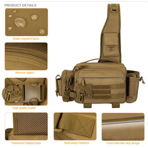 多機能フィッシングファニーパック耐水性タックルバッグ屋外釣りギアアクセサリーウエストバッグ釣りタックルバッグ - Product Image 5