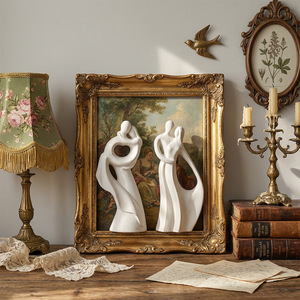 Stampo in Silicone per Gesso a Forma di Coppia Astratta 3D YS, Statuetta in Resina per Decorazione <span class=keywords><strong>Casa</strong></span>, Figurina di Coppia Abbracciata Maschio e Femmina - Product Image 2