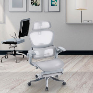 เก้าอี้สำนักงานหลังสูงลายตาข่ายตามหลักสรีรศาสตร์พร้อมพนักพิงศีรษะปรับได้4D และที่เท้าแขนแบบพับขึ้นที่4D การออกแบบที่ทันสมัยสำหรับผู้บริหาร - Product Image 2