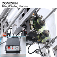 Machine de remplissage et de scellage verticale automatique à haute vitesse ZONESUN ZS-FP220 pour pâte alimentaire, sauce épaisse, sachet