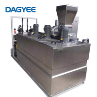 Installation de traitement des eaux usées Réservoir de mélange de poudre de polymère Équipement Machine de dosage Pam Floculant Système d'unité de préparation de polymère/