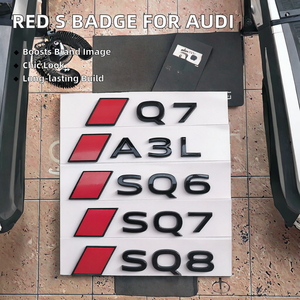 Nouvel autocollant décoratif pour coffre arrière avec emblème rouge S pour <span class=keywords><strong>AUDI</strong></span> SQ8 SQ7 SQ6 <span class=keywords><strong>A3</strong></span> S3 A5, matériau PVC, garantie 1 an - Product Image 2