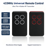 Télécommande universelle KONST RF 433mhz 1527 pour clé de voiture/porte de garage/systèmes de portail coulissant, télécommande sans fil RF