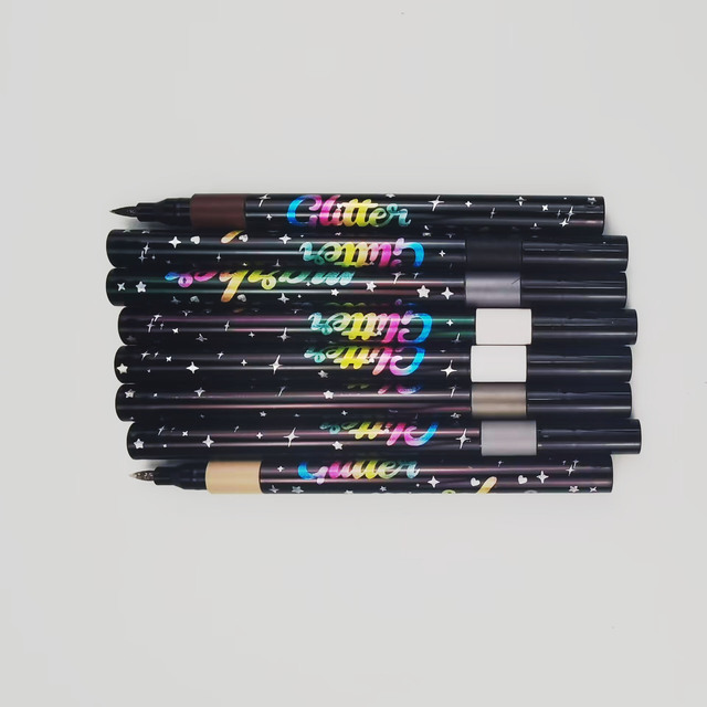 Hot Style Ergonomic Grip Glitter Paint Pens Bright Luster for Teen Creation and Club Art Activity Use