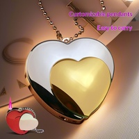 Innovatieve Love Heart aansteker winddicht zwart jetvlam romantische cadeaudoos hem haar Valentijnsdag trendy nieuwigheid