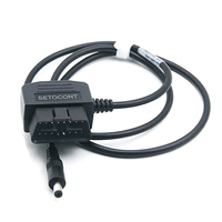 Câble d'alimentation OBD pour panneau solaire DC 5521 vers adaptateur de charge interface OBDII mâle 16 broches