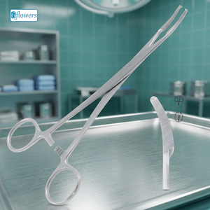 Pinces hémostatiques Mikulicz en acier inoxydable, instrument chirurgical pour la chirurgie générale, certifiées CE ISO13485 - Product Image 4