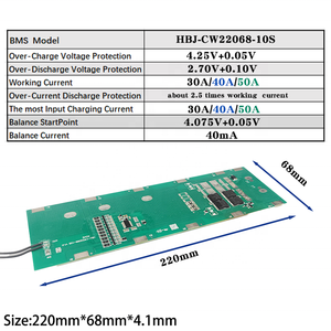 Batterie Li-ion personnalisée de haute qualité <span class=keywords><strong>10s</strong></span> 30a <span class=keywords><strong>40a</strong></span> 50a <span class=keywords><strong>36v</strong></span> <span class=keywords><strong>Bms</strong></span> pour 21700 Lifepo4 - Product Image 3