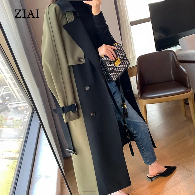 High quality Spring new fashion style trench coat British style thin wild small high school trench coat women