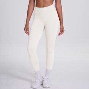 Женские бесшовные брюки для йоги с высокой талией, высококачественные однотонные дышащие шорты для фитнеса - Product Image 5