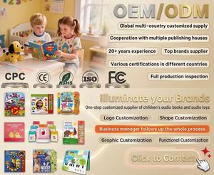 หนังสือเสียงแบบโต้ตอบสำหรับเด็กพร้อมปุ่มกด<span class=keywords><strong>เสียง</strong></span>พยัญชนะ  ปกแข็ง  ทำจากพลาสติก ABS  กระดาษออฟเซ็ต - Product Image 5