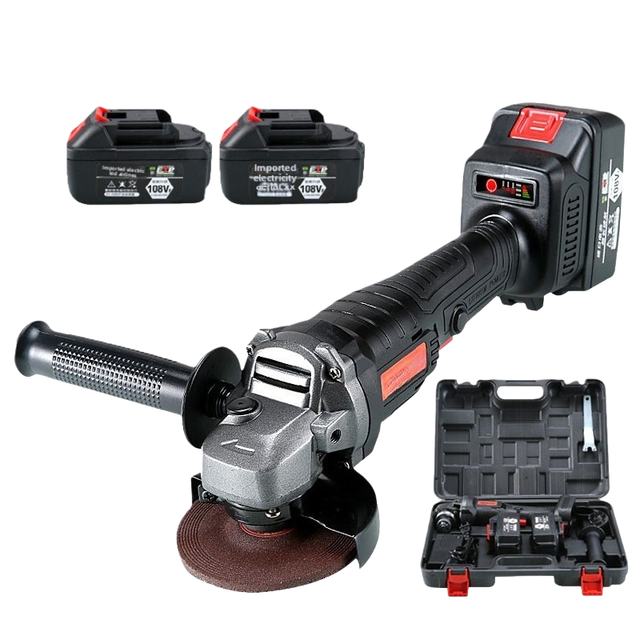 21V Industrial Cordless Angle Grinder Portable Brushless 4.0Ah Battery Powered Grinder Cutting Polishing Power Tools