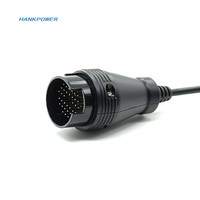 High Quality 38Pin to 16Pin OBD2 Connector with Round 38 Pin Diagnostic Connector Cable for Mercedes Benz