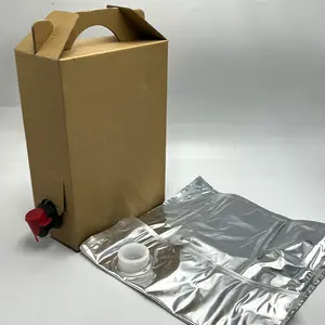 वाल्व के साथ बॉक्स डिस्पेंसर में कॉफी वाइन सिरप जूस पानी तरल बीआईबी प्लास्टिक बैग