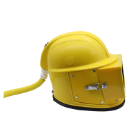 Casco de Sandblasting Reforzado con Fibra de Vidrio, Casco de Protección con Ventana Amplia y Banda Ajustable para la Cabeza, Suministro de Fábrica OEM