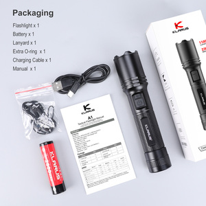 Linterna LED Klarus A1 de 1100LM, Linterna Táctica con Carga USB para <span class=keywords><strong>Defensa</strong></span> <span class=keywords><strong>Personal</strong></span>, Hogar - Product Image 6