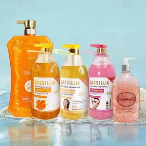 Cassillia Whitening Body Wash ingredienti personalizzati OEM ODM idratante BIO Gel doccia per la cura del corpo