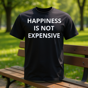 La felicità non costa molto - Maglietta con scritta promozionale - Product Image 3