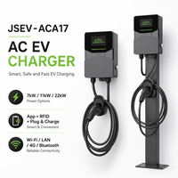 Cargador de Vehículos Eléctricos de CA Tipo 2 de 7kW, 11kW y 22kW, IP55, para Estaciones de Carga Comerciales