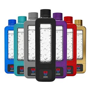 Borraccia Intelligente Per Acqua Idrogenata Portatile 380ml - Elettrolisi Rapida In 3 Minuti (Vetro Borosilicato, Oro)