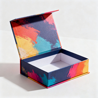 Nouvelle boîte pliante magnétique en papier avec grand logo personnalisé, emballage de luxe, boîte cadeau rigide en carton pliable