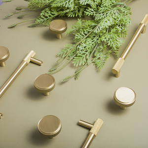 Showy Mesh Brass Handle Cupboard Cabinet Wardrobe Door Handle Nordic Modern Simple Light Luxury Small Cabinet Handles