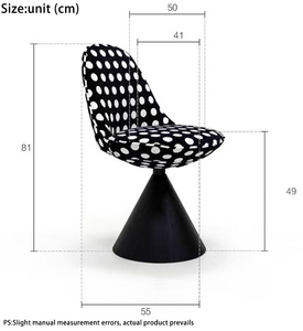 Fauteuil pivotant de luxe italien, chaise haute, fauteuil inclinable, canapé pour chambre à coucher, salle à manger, hôtel, balcon, tabouret de coiffeuse - Product Image 6