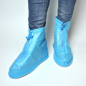 Chinese Cheap Price Transparent Waterproof Reusable PVC Rubber Sole Overshoes Shoe Boot