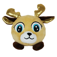 Boule anti-Stress personnalisée avec Logo brodé, jouets en peluche pour animaux à mémoire de forme, boule amincissante