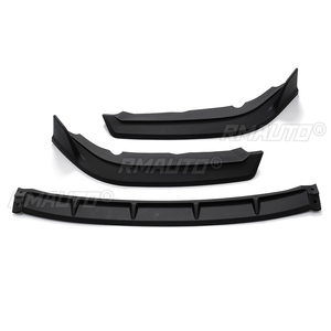 3PCS <b>Car</b> Front Bumper Splitter Lip Splitters <b>Diffuser</b> Lip Body Kit Protector Spoiler Cover Trim for Honda for Civic 2019-2020 - Product Image 3