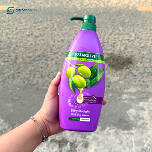 <span class=keywords><strong>Shampooing</strong></span> <span class=keywords><strong>Palmolive</strong></span> Silky Straight à l'huile d'olive et à la kératine, soin lissant et nourrissant pour les cheveux, 600 ml, prix avantageux - Product Image 2