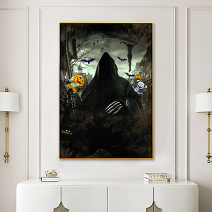 Usine En Gros Drôle <span class=keywords><strong>Horreur</strong></span> Halloween Décor À La Maison Peinture Toile Art Impressions Pour Festive Mur Art Décor Peinture - Product Image 6