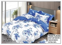Parure de draps 4 pièces imprimée florale de haute qualité – Offre spéciale Afrique