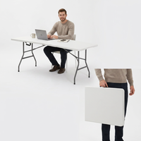 Table à manger pliante en plastique de petite taille, design moderne chinois, légère, hauteur réglable, carrée, pour l'extérieur, mobilier d'hôtel, vente en gros