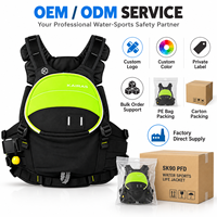 Gilet de sauvetage professionnel 100N pour le rafting en eaux vives, le kayak et les secours en eaux courtes, en Cordura 500D, flottabilité réglable
