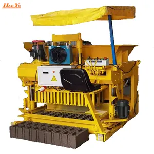 Price List of Chinese Small Cement Non fired Hollow Block Machine Manufacturers for Diesel Concrete Solid Brick Making