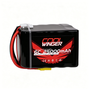 Batterie lithium-ion haute vitesse JAHORN pour drone, 25000mAh, pack 4S5P, batterie Li-ion pour drones de course FPV et modèles d'avions RC - Product Image 1