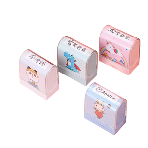 Timbro 2021 nome personalizzato per gli studenti fabbrica di sigillo di nome del bambino per i vestiti Flash timbro con sicurezza non facile dissolvenza - Product Image 1