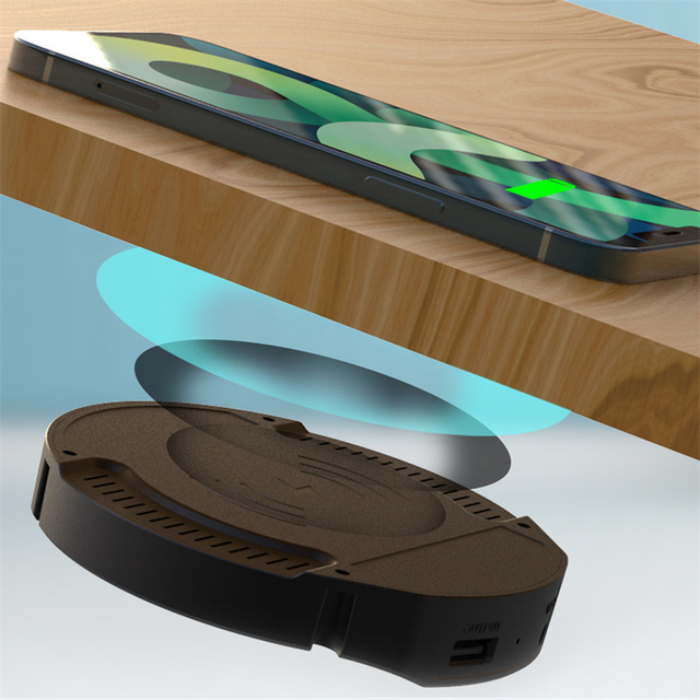 CE FCC Rohs Hidden Wireless Charger Long Distance 15-30mm Furniture Wireless Charger Embedded Desk Charger Under Table