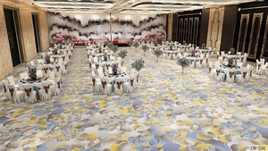 2024 phong cách mới axminster Thảm khách sạn chống cháy B1 tiêu chuẩn lễ cưới tiệc hội trường thảm - Product Image 2