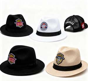 Şık İşlemeli Yamalar Fedora ve File Şapkalar Üzerinde, Moda İle İlgili Görünümler İçin Dayanıklı İşçilik - Product Image 1
