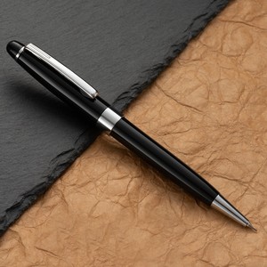 0.5MM pensil otomatis putar logam, perlengkapan alat tulis siswa pensil otomatis mewah bahan logam - Product Image 4
