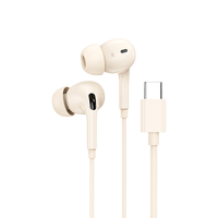 Audífonos Intrauditivos Semi-auriculares con Cable Tipo C de 3.5mm, Personalizados con Marca Privada, Multifuncionales con Control Remoto, para Regalos Promocionales en Festivales