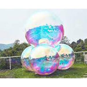 Wedding Party Decoration Props Inflatable <b>Mirror</b> <b>Ball</b> Metallic Balloons Big Shiny Customized Decorative Inflatable Iridescent Mi - Product Image 1