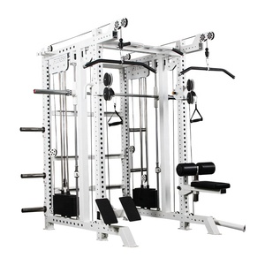 China Supply Smith Equipo de fitness comercial multifuncional Estante de entrenamiento multifunción - Product Image 4