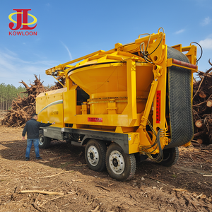 Broyeur mobile robuste de 15 <span class=keywords><strong>à</strong></span> 50 TPH pour racines d'arbres, biomasse et déchets de <span class=keywords><strong>bois</strong></span> - Product Image 4
