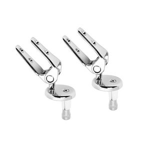 Bisagras superpuestas para fijación de asiento de inodoro, cromadas - Product Image 1