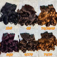 SDD Venta al por Mayor de Cabello Vietnamita Super Double Drawn, Cabello Virgen con Rizos Voluminosos, Extensiones de Cabello Humano