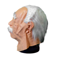 Adultes Deluxe Kind Old Grandfather Halloween Mask Old Man Vintage Trick or Treat Costume Vintage Holiday Decor