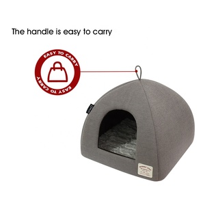 Bobbypet Winter Warm Plush Pet House Portable Cat Soft <strong>Bed</strong> Luxury <strong>Dog</strong> <strong>Igloo</strong> Cat <strong>Beds</strong> New Design - Product Image 5